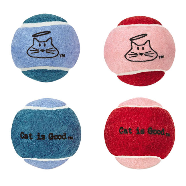 Cat is Good Jingle Ball Cat Toy - Assorted Colors image number null