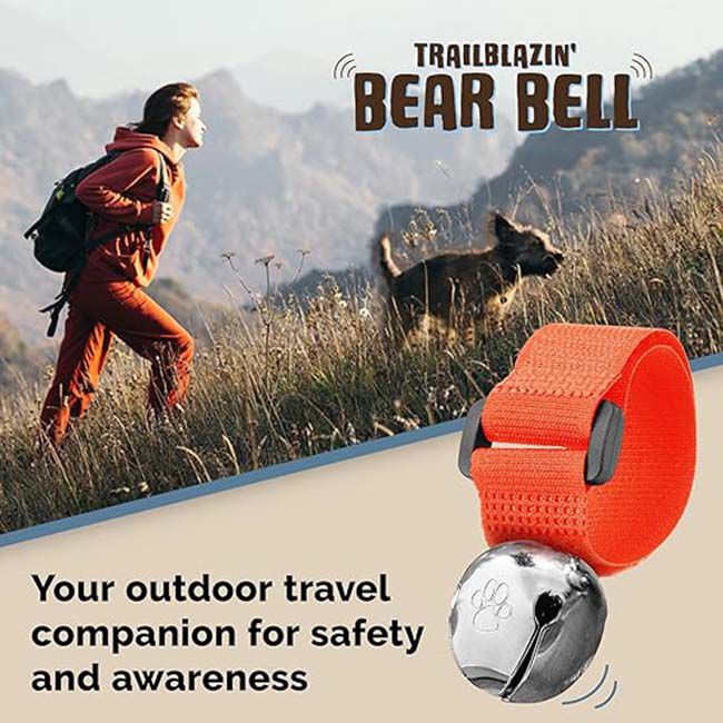 Poochie Pets Trailblazin' Bear Bell - Orange image number null