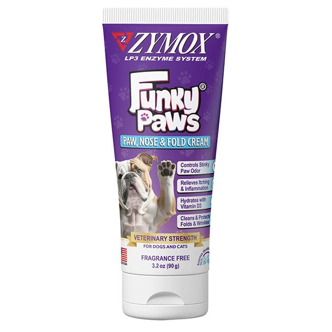 ZYMOX Funky Paws - Paw, Nose & Fold Cream - 3.2 oz image number null