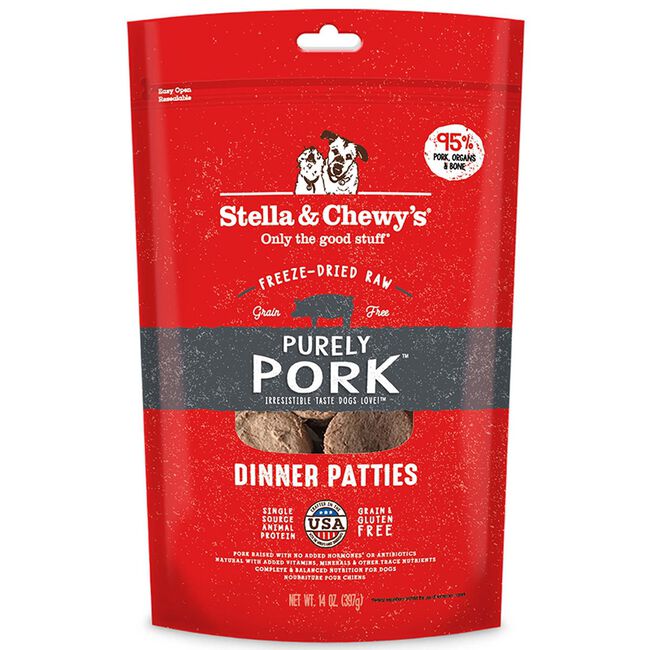 Stella & Chewy's Purely Pork Freeze-Dried Raw Dinner Patties image number null