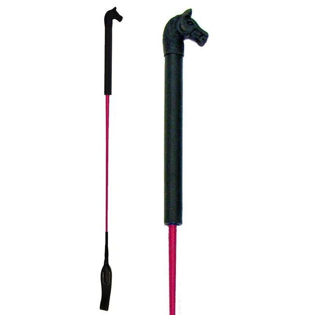 Intrepid International Horse Head Handle Riding Crop image number null