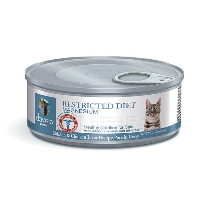 Dave s Pet Food Restricted Diet Cat Food Low Magnesium Chicken Pate Recipe in Gravy 5.5 oz The Cheshire Horse