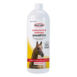 Durvet Medicated Antibacterial and Antifungal Shampoo for Dogs, Cats & Horses