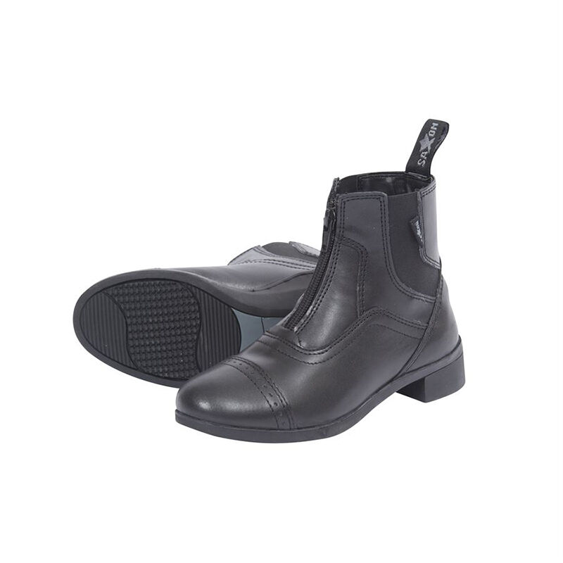 Saxon Kids Syntovia Zip Paddock Boot Black The Cheshire Horse