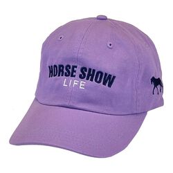 Equestrian Prep Horse Show Life Cap - Washed Purple