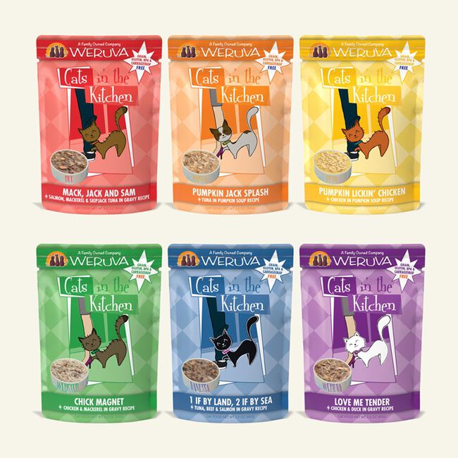 Weruva Cats in the Kitchen Variety Pack Pouched Cat Food image number null