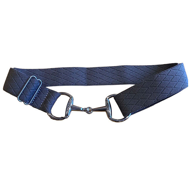 Anademi Stretch Belt with Silver-Tone Bit Buckle - Textures image number null
