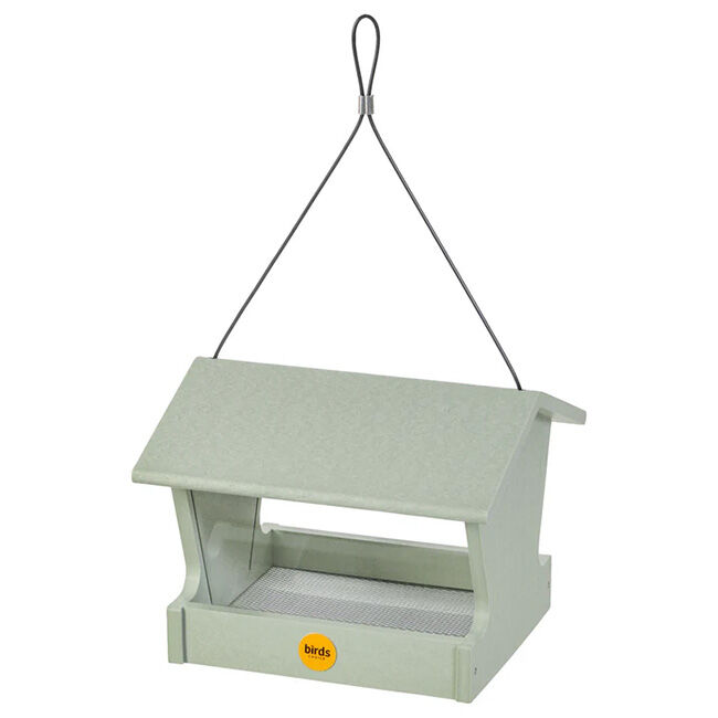 Birds Choice Hopper Feeder in Sage Green Recycled Plastic - Medium image number null