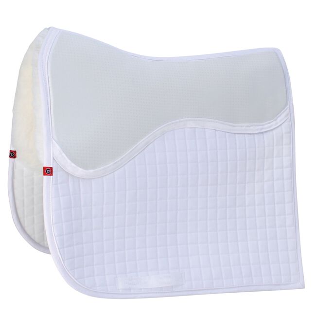 T3 Clarion Dressage Pads with Impact Protection-White image number null