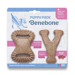 Benebone Puppy 2-Pack - Bacon Flavor