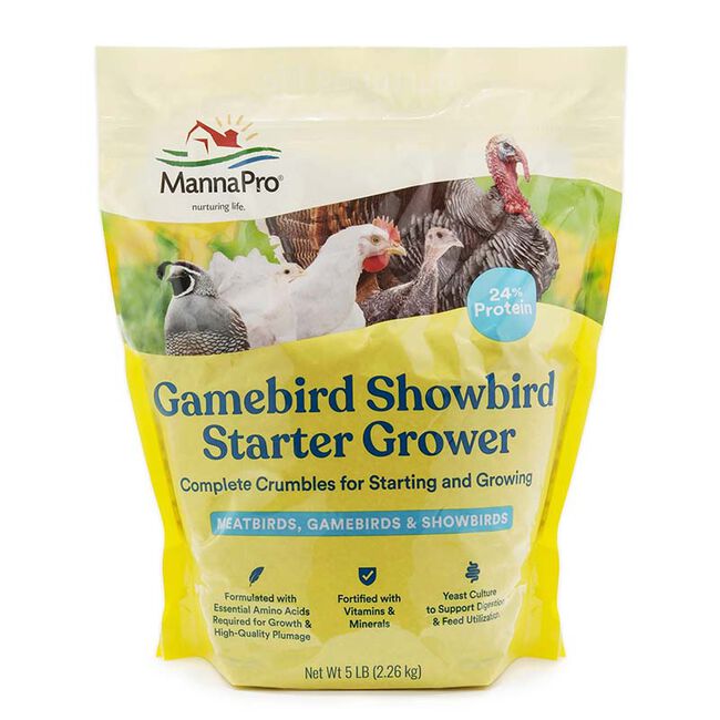 Manna Pro Gamebird & Showbird Starter Grower - Non-Medicated Crumbles image number null
