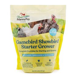 Manna Pro Gamebird & Showbird Starter Grower - Non-Medicated Crumbles