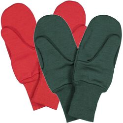 Ruskovilla Kids' 2-Ply 100% Organic Merino Wool Mittens