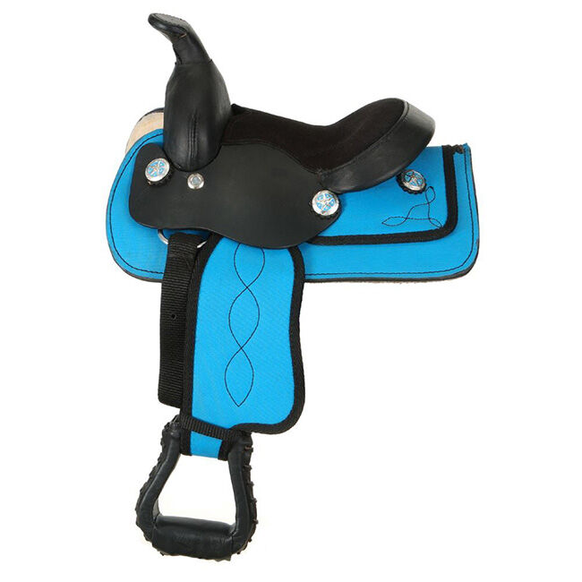 Tough-1 King Series Miniature Synthetic Western Saddle  image number null