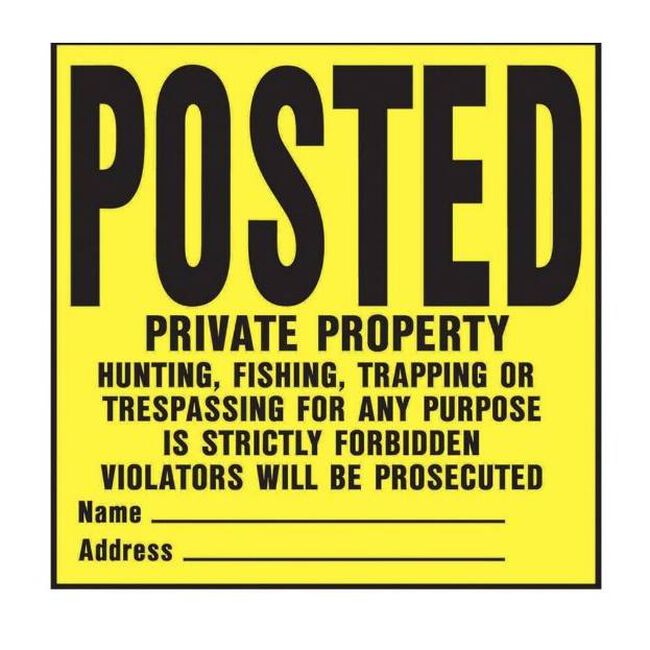 Hy-Ko Posted Private Property Sign image number null