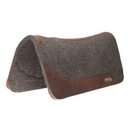 Weaver Equine Premium Contoured 100% Wool Felt Saddle Pad - Gray