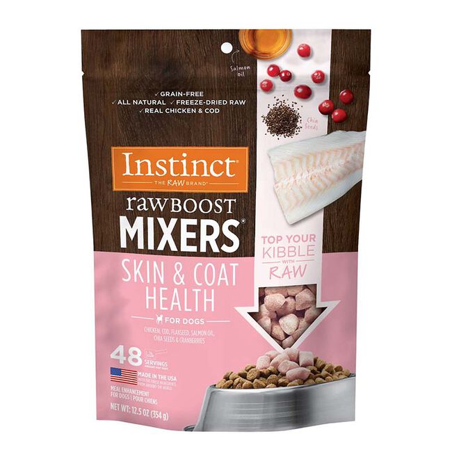 Instinct Raw Boost Mixers for Dogs - Skin & Coat Health Recipe image number null