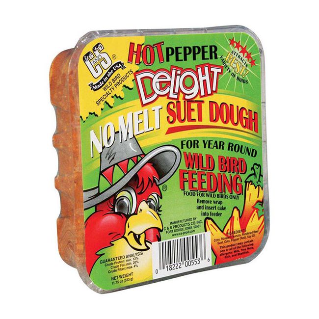 C&S Products No Melt Suet Dough - Hot Pepper Delight - 11.75 oz image number null