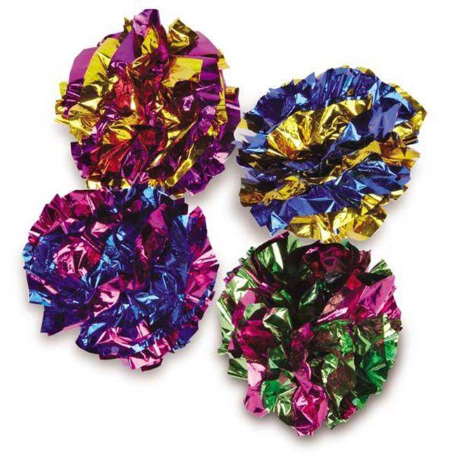 Zanies Giant Mylar Ball Cat Toy - Assorted Colors image number null