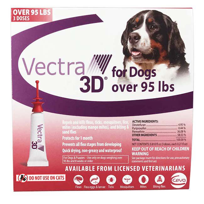 Vectra 3D Flea & Tick Spot Treatment for Dogs image number null