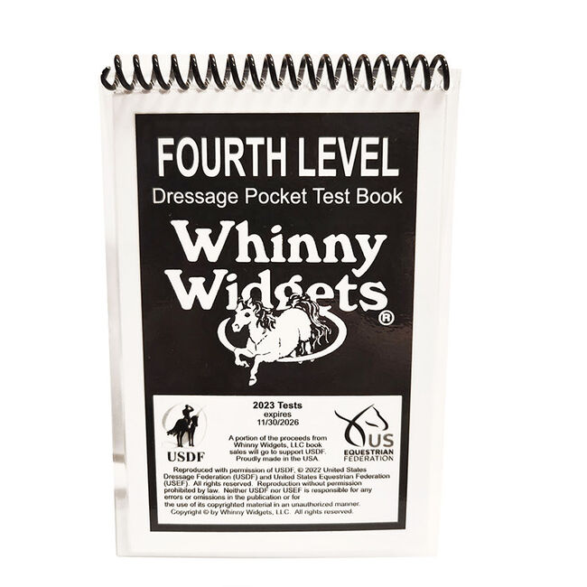 Whinny Widgets 2023 Fourth Level Dressage Test Book image number null