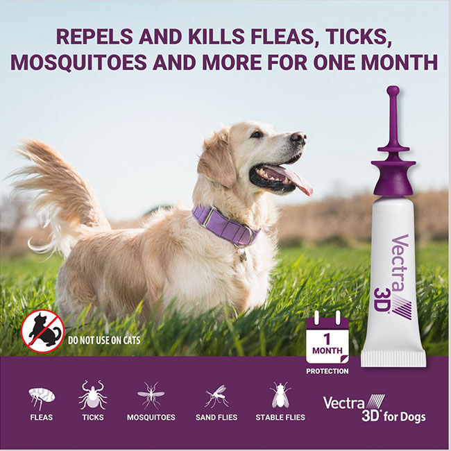 Vectra 3D Flea & Tick Spot Treatment for Dogs image number null