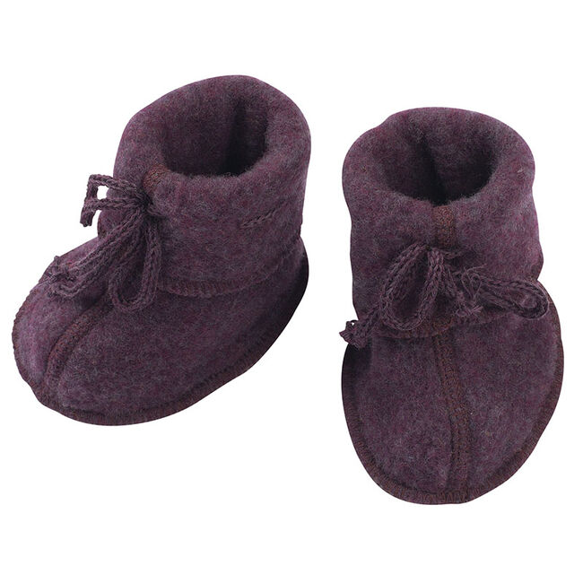 Engel Wool Baby Booties - Lilac image number null