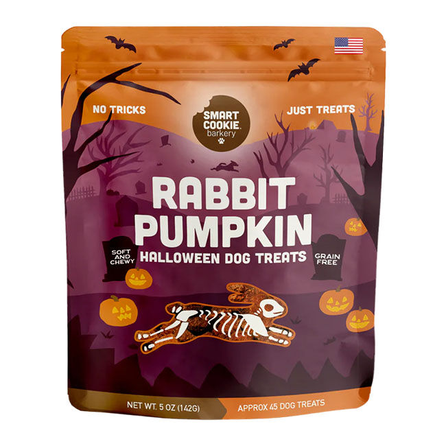 Smart Cookie Bakery Halloween Dog Treats - Rabbit & Pumpkin - 5 oz image number null