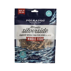 Polkadog Atlantic Silverside - Crunchy Whole Fish for Dogs & Cats