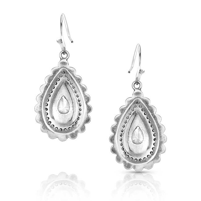 Montana Silversmiths Purely & Primal Teardrop Silver Earrings image number null