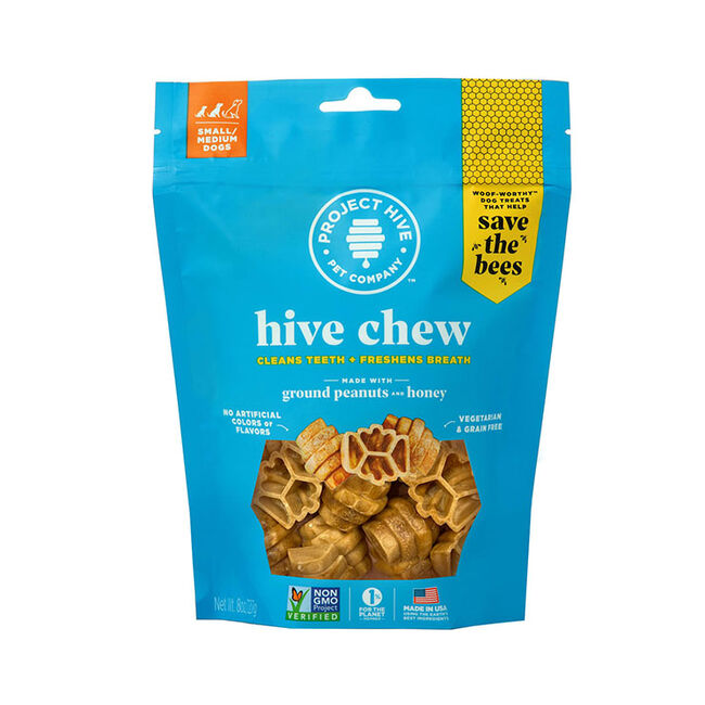 Project Hive Dental Chew - Cleans Teeth & Freshens Breath - Ground Peanuts & Honey image number null