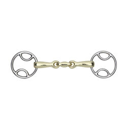 Shires Bevel Bit with Brass Alloy Lozenge Mouth