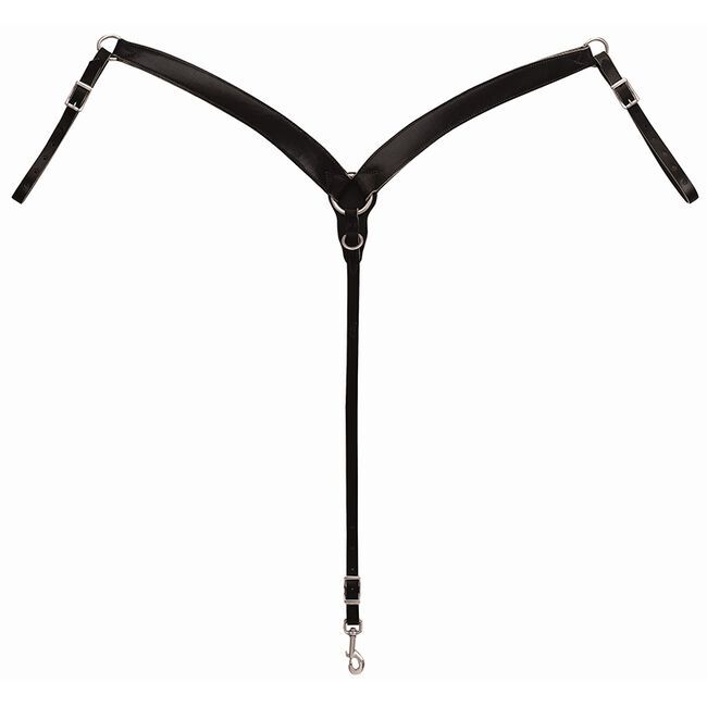 Weaver Equine Leather Contoured Ring-in-Center Breast Collar image number null
