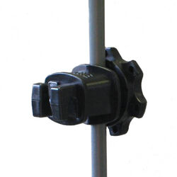 Dare Western Screw-Tight Round Post Insulators - Black - 25-Pack