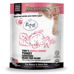 My Perfect Pet Frozen Cat Food - Toby's Turkey Carnivore Blend - 2.5 lb