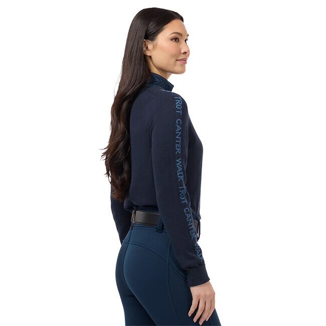 Kerrits Women's Equi Rhythm Crew Neck Sweater - Nightfall/Jasper image number null