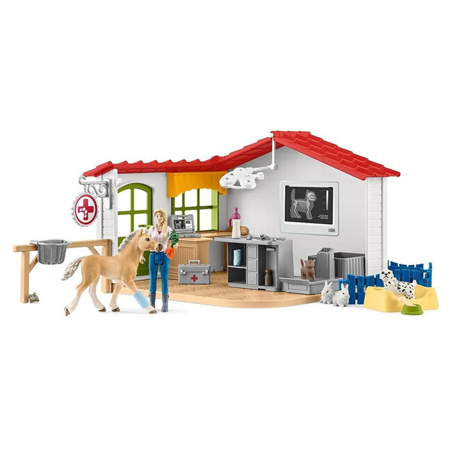 Schleich Veterinarian Practice with Pets Playset image number null