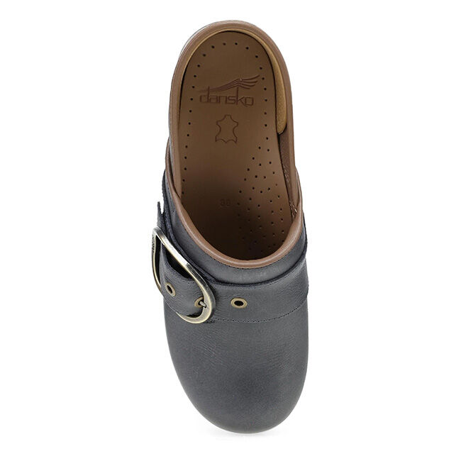 Dansko Women's Pearson Leather Clog - Dusty Blue image number null