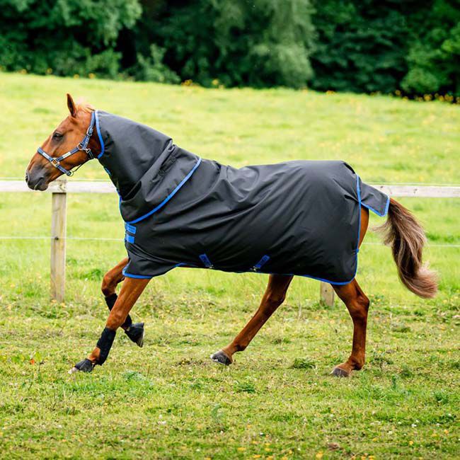 Horseware Amigo Ripstop 900D Plus Turnout (0g Light) - Black/Classic Blue image number null