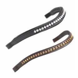 Shires Aviemore Flower Diamante Browband - Size: Full