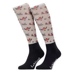LeMieux Footsie Socks - Christmas Robins