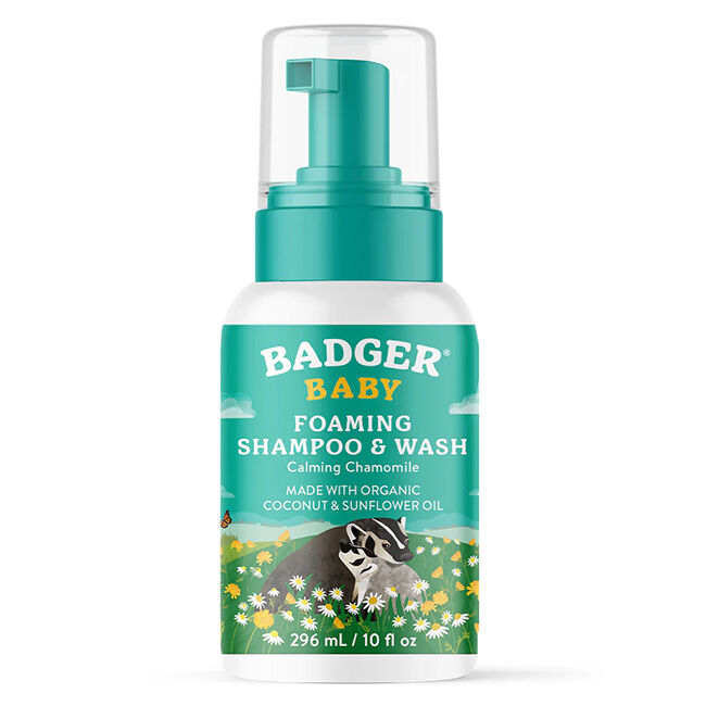 Badger Baby Foaming Shampoo & Wash - 10 oz image number null