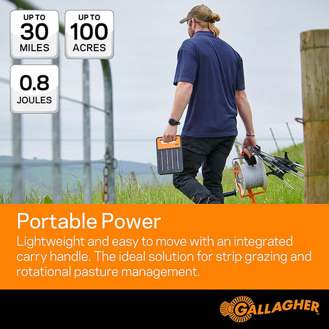 Gallagher S80 Lithium Solar Fence Energizer image number null