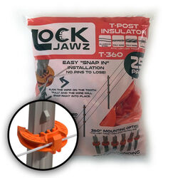 LockJawz (25/pk) Electric Fence T Post Insulators