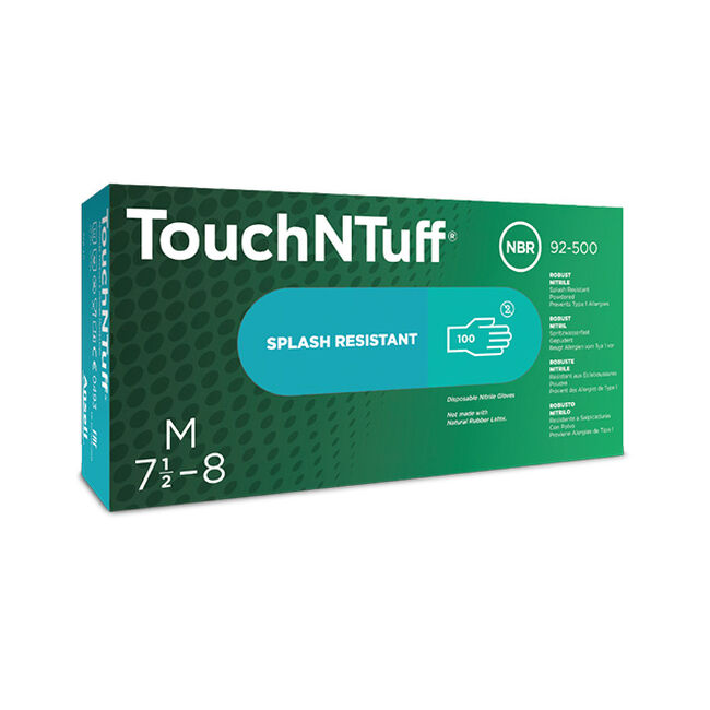 Ansell TouchNTuff 92-500 Disposable Nitrile Gloves image number null