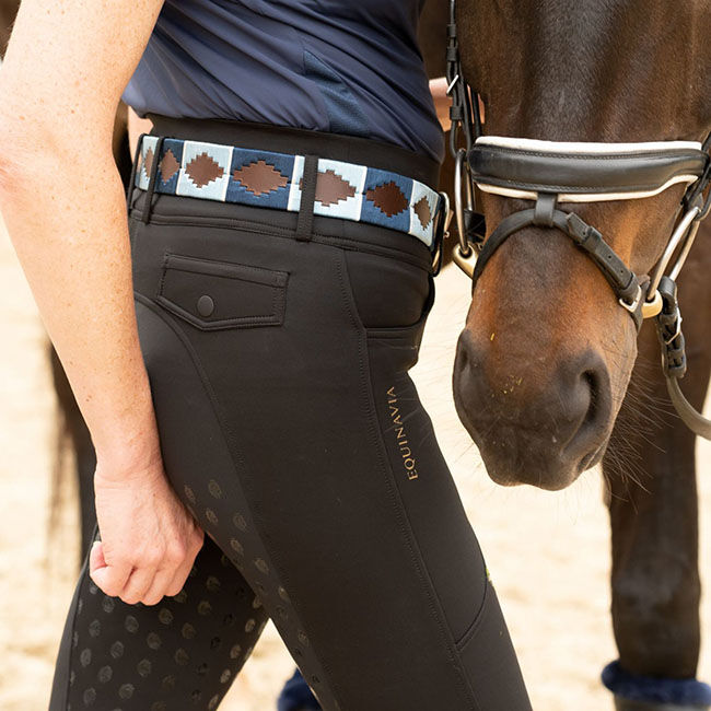 Equinavia Siri Polo Belt - Brown/Blue image number null