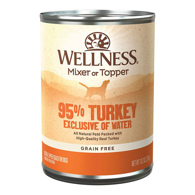 Wellness 95% Turkey Canned Dog Food 13.2 oz Can image number null