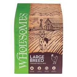 Wholesomes Large Breed Dog Food - Chicken Meal & Rice Formula