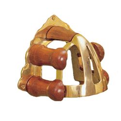 Horse Fare Brass And Wood Bridle Bracket - Closeout