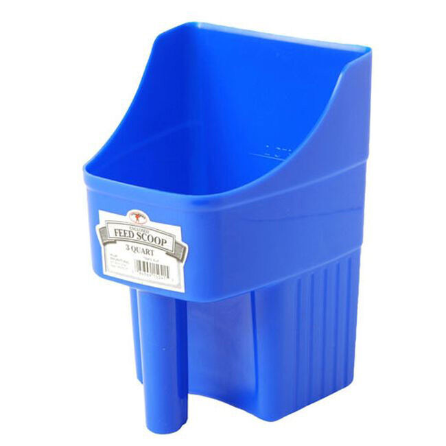 Miller 3 Quart Enclosed Feed Scoop Blue image number null